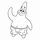 Patrick Coloring Pages Star Spongebob Smiling Printable Drawing Print Color Squarepants Putih Hitam Mahomes Clipart Getcolorings Library Gambar Templates Popular sketch template