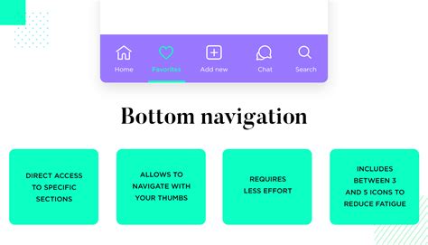 mobile navigation patterns  examples justinmind
