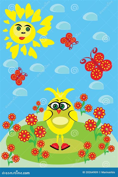 small cartoon chicken royalty  stock images image