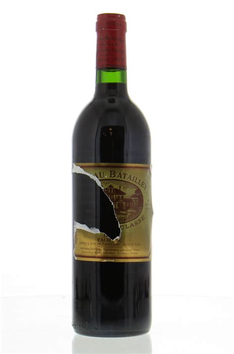 chateau batailley  damaged label  buy    wines