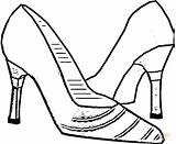 Coloring Pages Shoe High Heels Shoes Heel Kids Info Running Easy Comments Print Clipart Nike Getdrawings sketch template