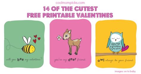 printable valentines day cards   classroom cool mom picks