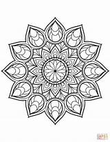 Mandala Coloring Flower Pages Mandalas Printable Tegninger Blomster Supercoloring Print Floral Drawing Books Choose Board Colorings sketch template