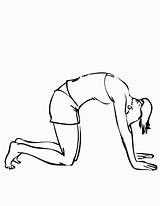 Ausmalbild Position Kleurplaten Correction Posture Preventing Pain Camel Yogi sketch template