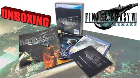 Final Fantasy Vii Remake Deluxe Edition Ps4 Unboxing En EspaÑol Youtube