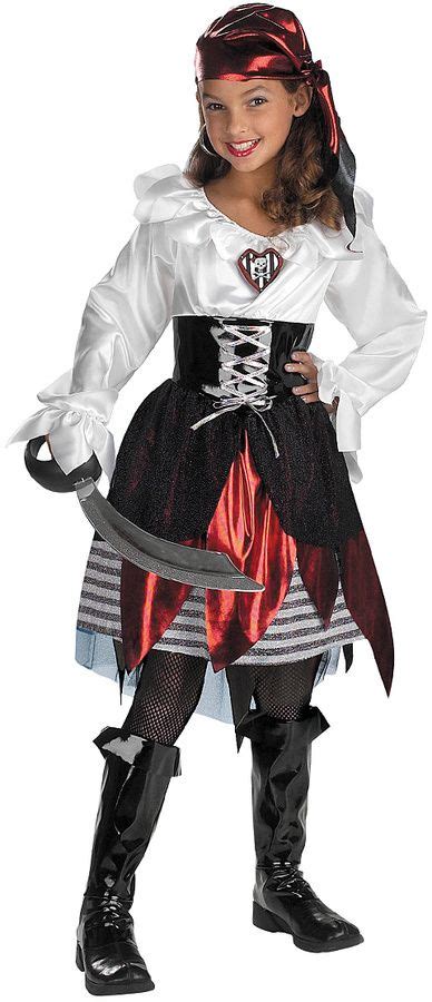 halloween costumes  girls pirate lass dress  set kids