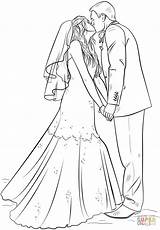 Bride Coloring Groom Pages Wedding Drawing Draw Printable Kids Step Colouring Tutorials Sheets Barbie Color Adult Supercoloring Colours Books Choose sketch template