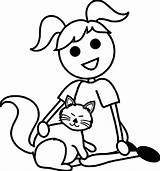 Coloring Cat Ask Wecoloringpage sketch template