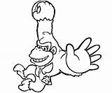 Kong Donkey Coloring Pages Printable Mario Bros Diddy Related Coloringhome Getdrawings Getcolorings Popular Fancy sketch template