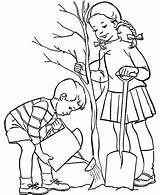 Coloring Pages Brother Sister Arbor Tree Grow sketch template