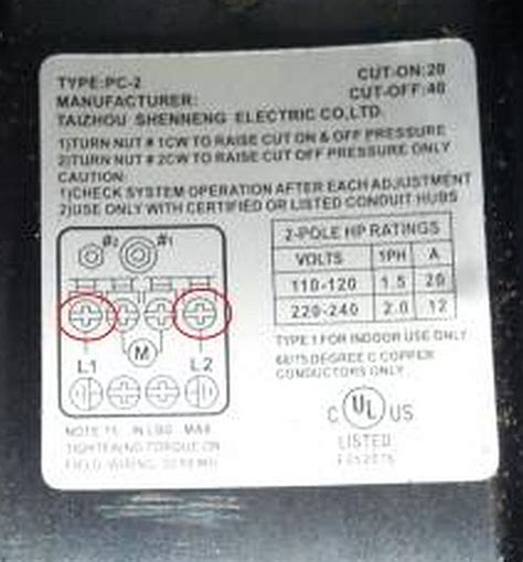 pressure switch wiring diagram