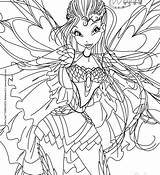 Winx Club Coloring Pages Bloomix Winks Getdrawings Bloom Colouring Getcolorings sketch template