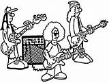 Banda Bandas Rockstar Ensayo Rehearsal Rockeros Rockstars Desenhos Infantil Muzyczny Educação Jukebox Zespół Lilicatt Gostaria sketch template