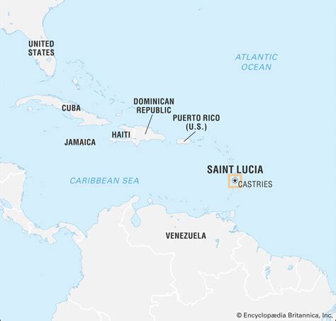Map Of Jamaica And St Lucia Download Them And Print