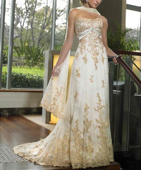 wedding lady gold bridal gown collection