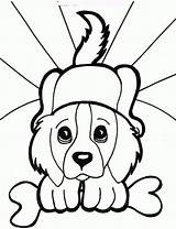 Coloring Printable Dogs Pages Kids Dog Puppy Puppies sketch template