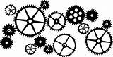 Gears Steampunk Gear Cogs Clock Drawing Clipart Coloring Cog Vector Drawings Pages Printable Colouring Clip Cliparts Buyers Works Designlooter Getdrawings sketch template