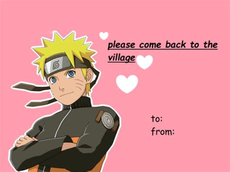 Naruto Valentines Card Tumblr