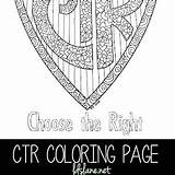 Coloring Ctr Pages Lds Template sketch template