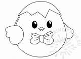 Chick Baby Printable Easter Cute Coloring Coloringpage Eu sketch template