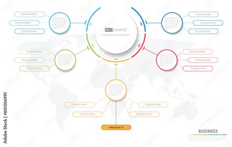 bussiness diagram circular layout chart project timeline diagram   list  steps circular