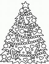Christmas Tree Coloring Traceable Pages Popular Decoration sketch template