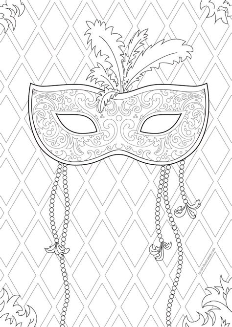 purim mask coloring page coloring pages