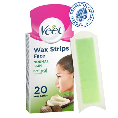 Veet Hair Removal Natural Cold Wax Strips Argan Oil Face 20pcs Online