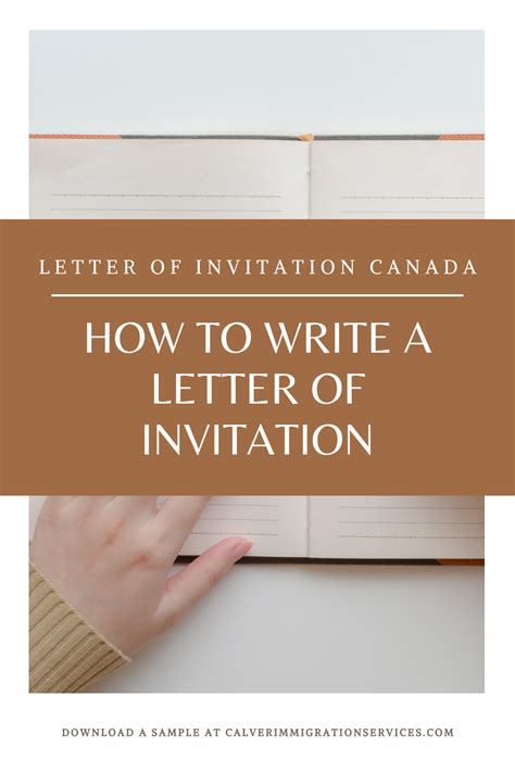 letter  invitation canada   write  sample included visa
