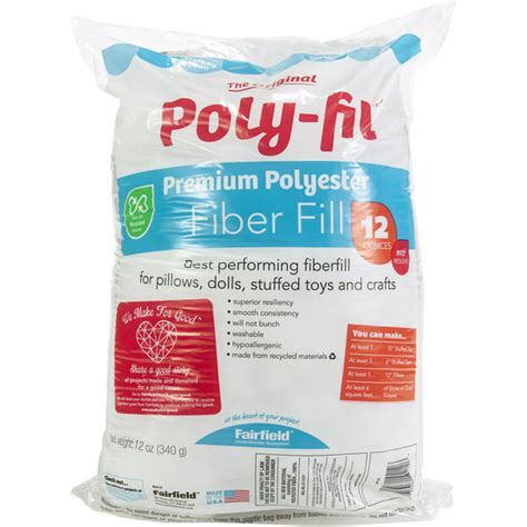 fairfield poly fil premium polyester fiberfill oz multipack   walmartcom walmartcom