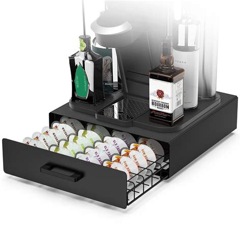 buy storage drawer  bartesian cocktail  zecenn bartesian pod holder compatible  bev