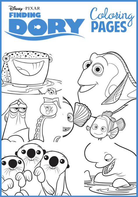 finding dory coloring pages simply  mommy