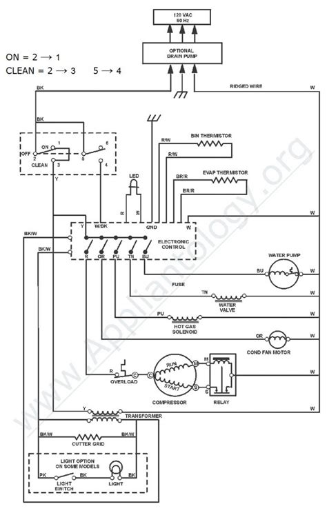 wiring diagram  ge refrigerator