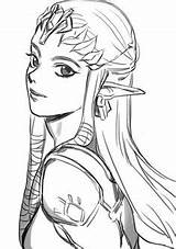Zelda Twilight Coloriage Princesse Breath Zeichnen Ocarina Loz する ボード 選択 Midna sketch template