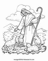 Shepherd Coloring Good Pages Jesus Am Clip Clipart Bible Lord Sheep Kids Sunday Color Printable Activities Lost Getcolorings Realistic German sketch template