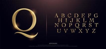 gold metallic font vector art icons  graphics