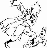 Tintin Milou Coloriage Disegnidacolorareonline Coloriages Yugioh Dessinees Bandes sketch template