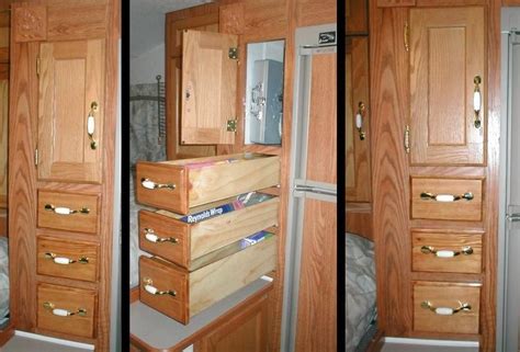 redesign camper pantry locker storage rv stuff pantry