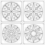 Coloring Dutch Pennsylvania Hex Signs Pages Rose Barn Amish Crafts Printable Compass Categories Craft Quilts sketch template