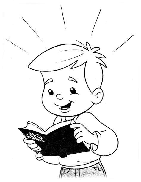kids reading bible coloring page coloring pages