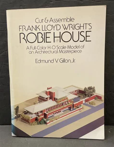 frank lloyd wright robie house   scale paper model cut