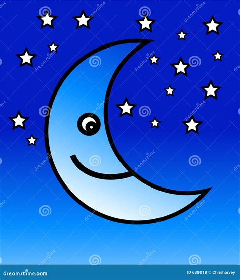 happy moon stock illustration illustration  illustrated