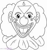 Clown Coloring Pages Face Creepy Evil Scary Getcolorings Printable Clowns Head Getdrawings Color Colorings sketch template
