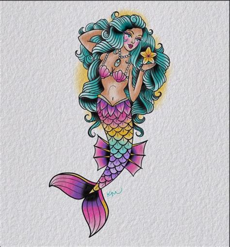 50 Beautiful And Cute Mermaid Tattoos Designs And Ideas