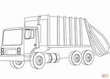 Coloring Garbage Truck Pages Printable Trucks Drawing Supercoloring Dot Categories sketch template