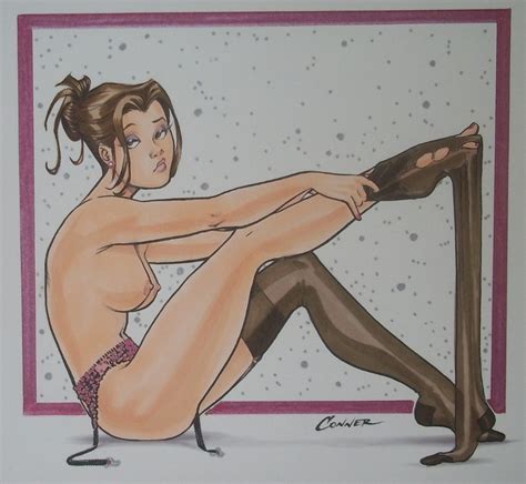 pin up girl by amanda conner in chad knopf s suitable for framing comic art gallery room