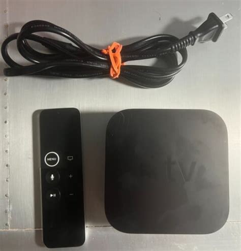 apple tv hd  generation model  gb  remote power cord ebay