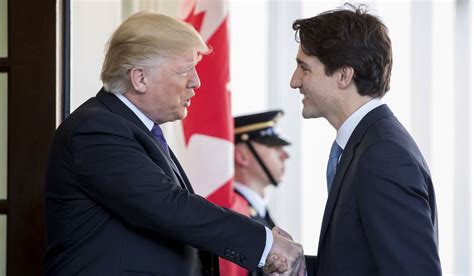 president donald trump welcomes canadian prime minister justin trudeau   west wing