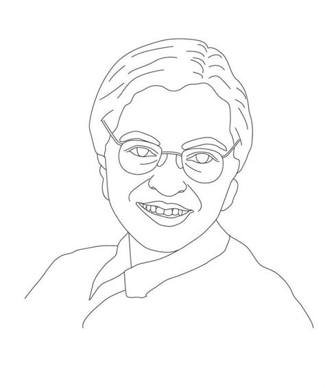 rosa parks coloring page   worksheets