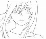 Erza Fairy Tail Coloring Pages Look sketch template